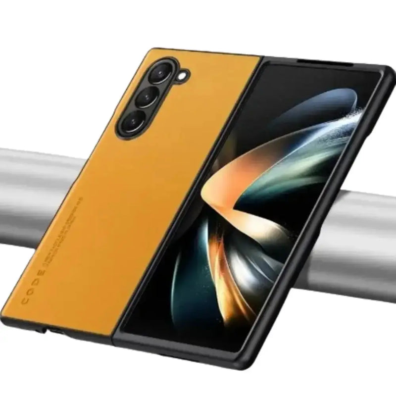 Carbon Fiber & Leather Case for Samsung Galaxy Z Fold 6/5/4/3 by Habicare