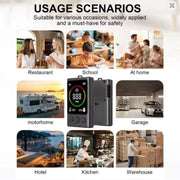 9eight5 HBC Carbon Monoxide Detector Indoor CO Detector With Temp Humidity Alarm