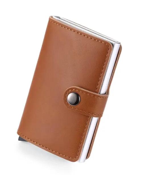 g8buynz RFID Clip Wallet In Premium PU Leather Ultra Slim Card Case RFID Clip Wallet Leather Ultra Slim Card Case