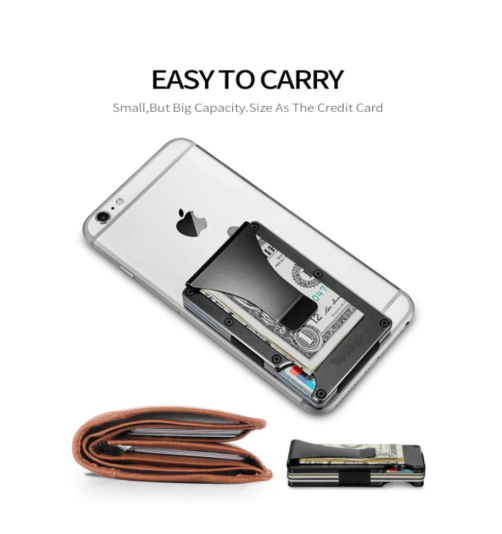 g8buynz g8buynz Slim RFID Card Holder for Men Money Clip Aluminum Metal Wallet Front Pock Case Slim RFID Card Holder for Men Money Clip Aluminum Metal Wallet Front Pock Case