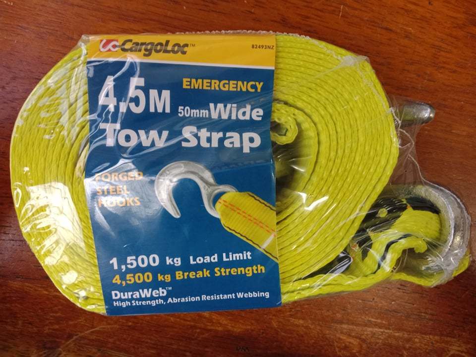 CargoLoc Towing Emergency Recovery Strap - Action Outdoors Kiwi