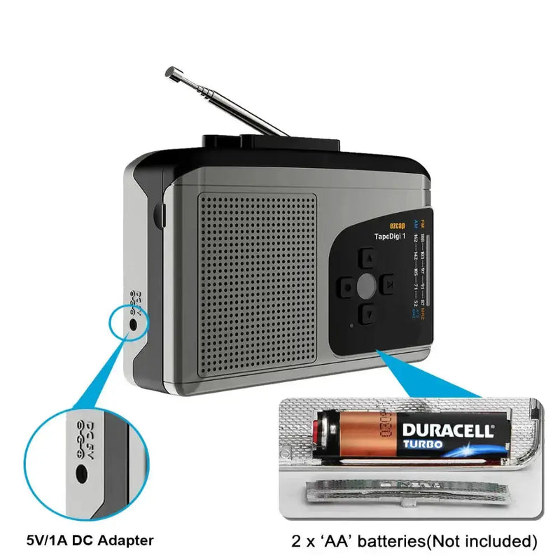 Cassette Walkman with MP3 & Radio by Habicare