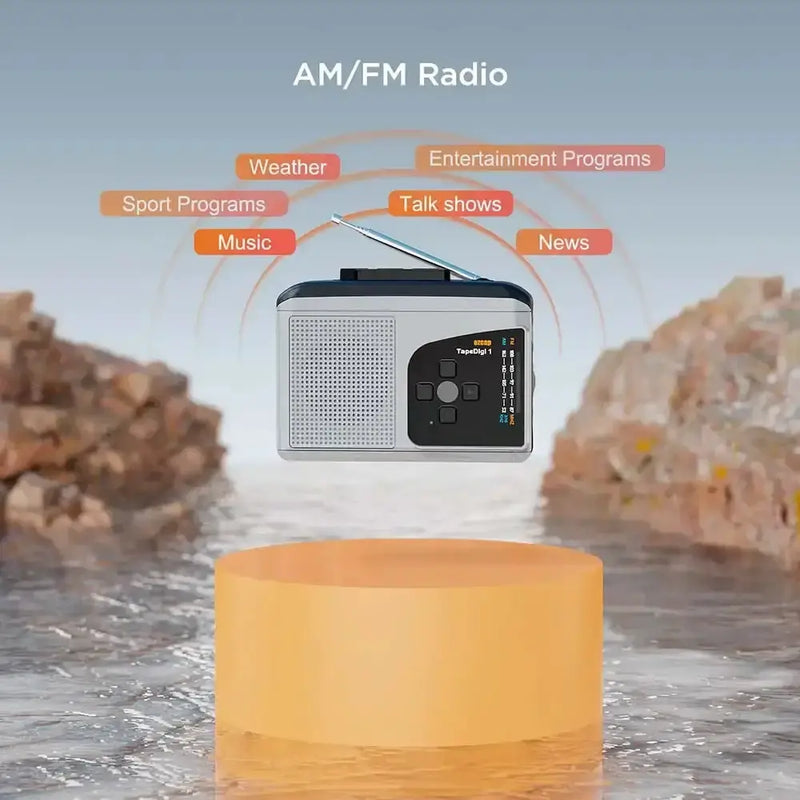 Cassette Walkman with MP3 & Radio by Habicare