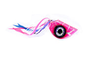 Catch Beady Eye Kabura 60g 80g 100g 120g 150g with Glow and UV - Pink jig featuring holographic eye and vibrant colors.