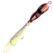 Boss Squid fishing lure featuring vibrant colors and a unique curved shape for natural fluid motion.