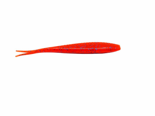 Catch Blk Label Livies pk 4x7" Orange Assassin fishing lure featuring vibrant orange color.