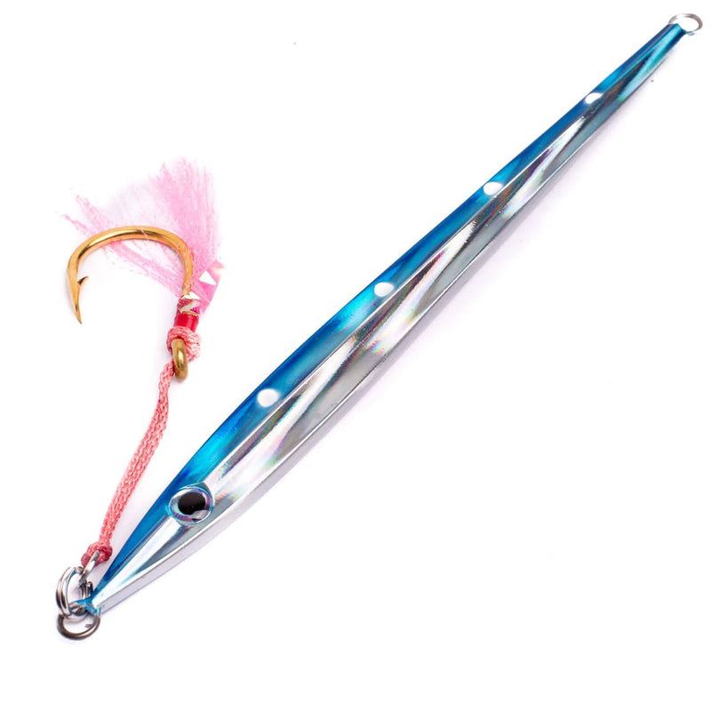 Catch Long John Slide, a kingfish lure with low profile fins for darting motion and perfect weight distribution.