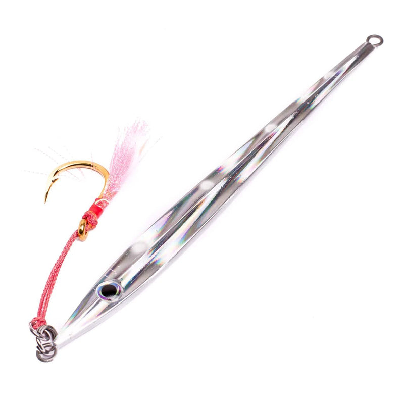 Catch Long John Slide lure designed for kingfish with low profile fins for dynamic action.