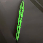 Catch Long John Slide - a vibrant green fishing lure designed for kingfish with low profile fins for darting motion.