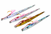 Catch Long John Slide fishing lures in various colors, designed for catching kingfish with advanced mechanical jig features.