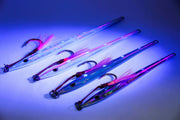 Catch Long John Slide lures in a variety of colors, designed for catching kingfish with a unique darting motion.