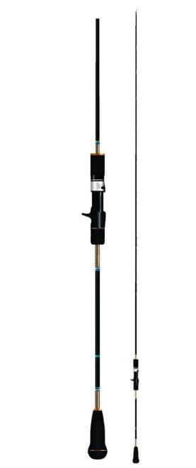 Catch Kensai Slow Pitch Jig Rod 6ft 3" 150-250g in black, designed for high-sensitivity fishing.