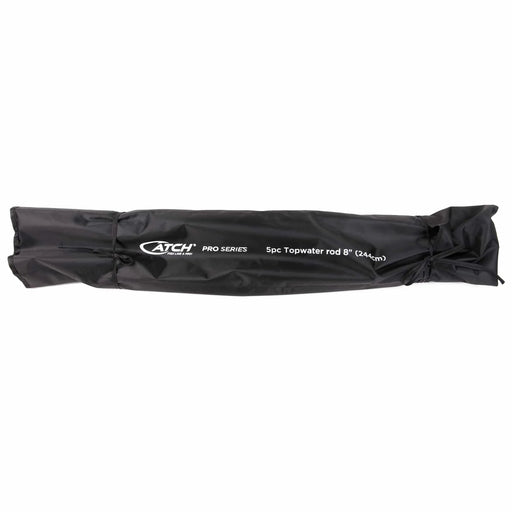 Catch Pro Series 5pc Topwater rod 8" (244cm) PE6-8 in a protective carry bag.