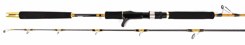 Catch Spinning Jigging Rod 5ft 8in PE2-4 1pc displayed from the side showing its sleek design and sturdy features.