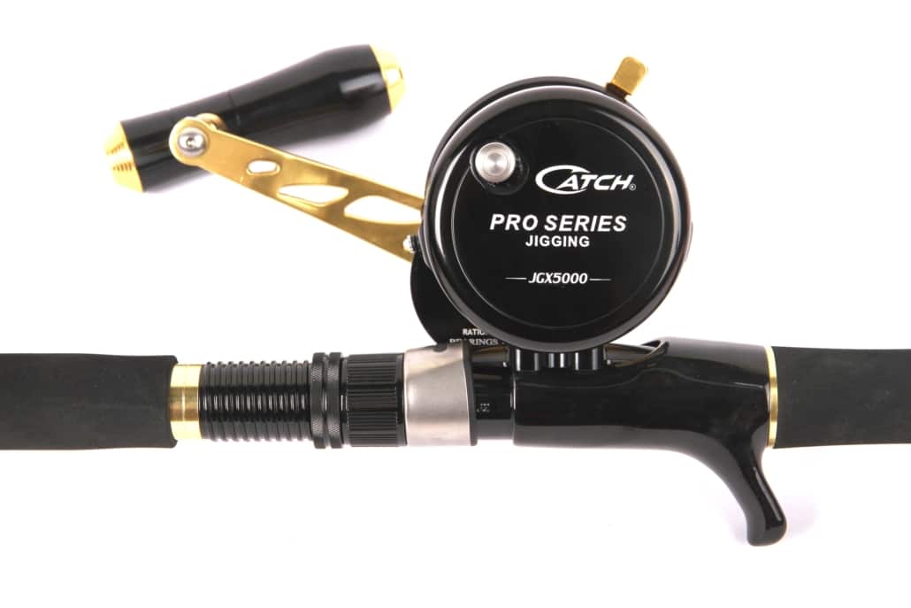 Catch Catch Rod/Reel Combos Catch Combo Jig Xt2reme 250g/JGX5000 5" 4'2163245 with JGX5000 Jigging Reel 166747 spooled with braid