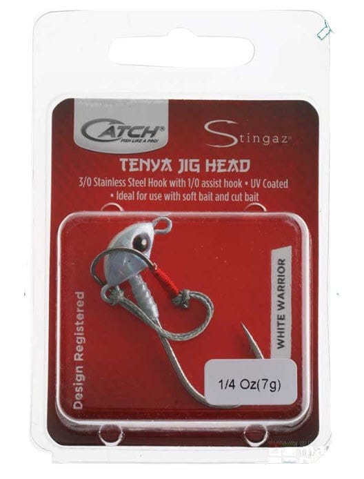 Catch Jig Catch Jig Head w/ Assist Hook White Warrior 1/4oz