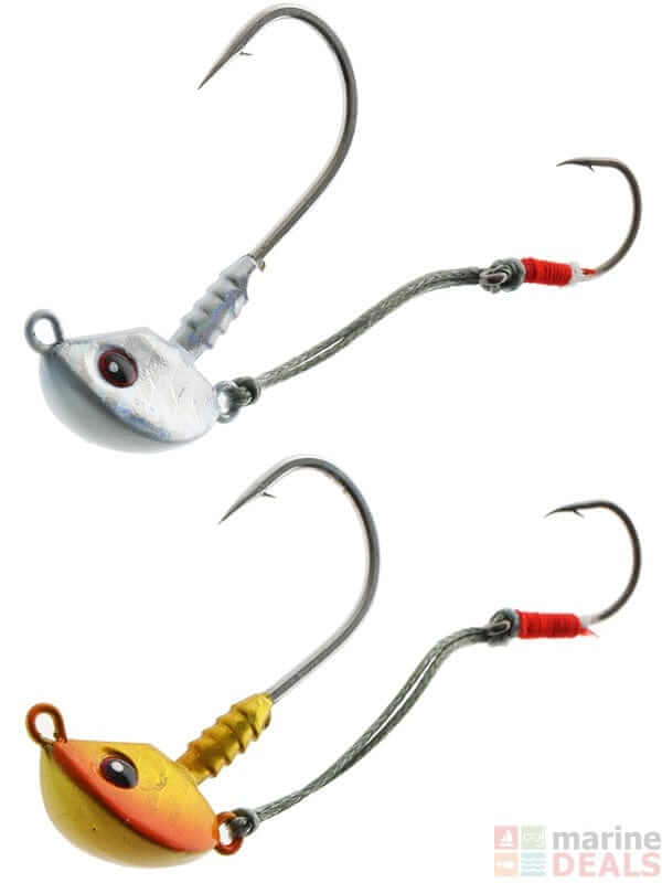 Catch Jig Catch Stingaz Tenya Jig Head with Assist Hook 1/2oz White Warrior