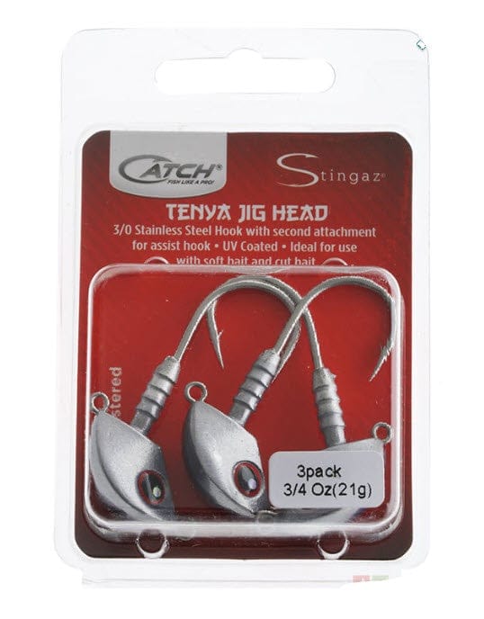 Catch Jig Catch Stingaz Tenya Jig Heads 3/0 Pack 3/4oz