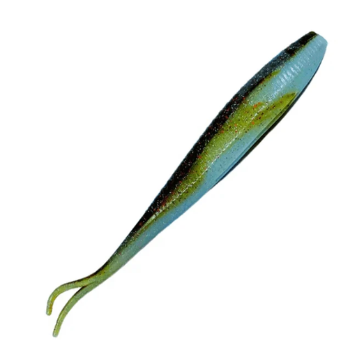 Livies Jerkshad 7" Lethal Lemon soft bait designed for fishing Snapper, Kingfish, and more.