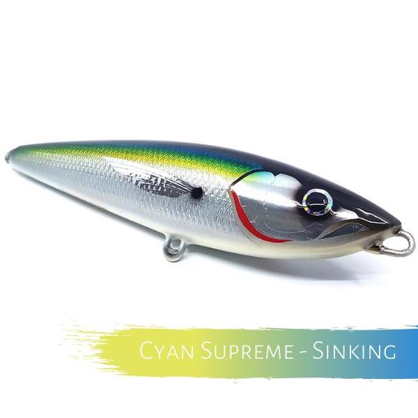 Catch Stick Baits Sinking / Cyan Supreme Catch Hand Made Stick Baits