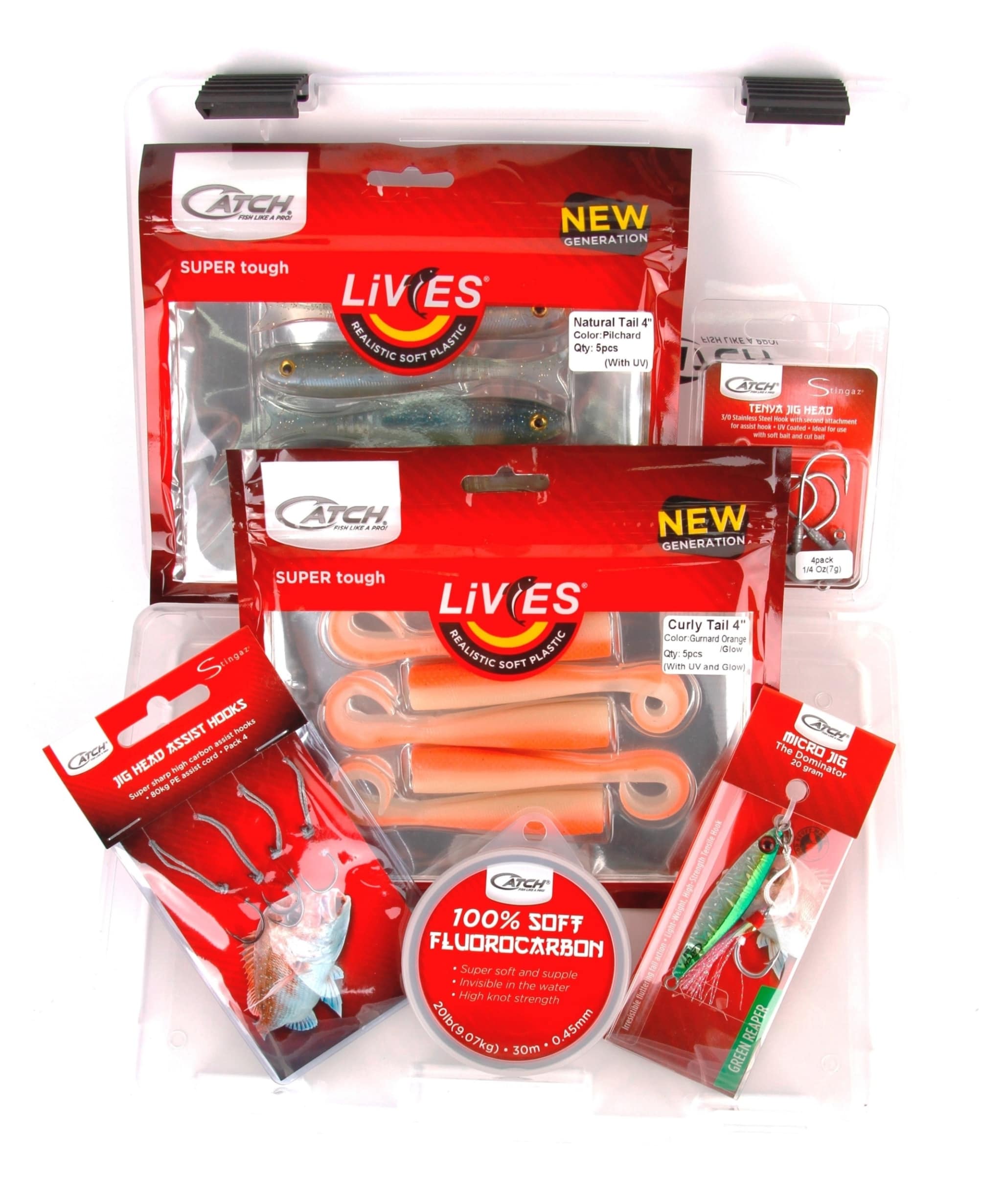 Catch Value Pack Catch Softbait Value-pack with Tackle box V2