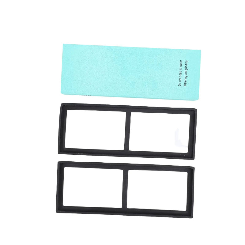 Sharpening Stone 1000 Grit Whetstone White Corundum Anti Slip Silicone Base Multipurpose Use Green by China Dropship