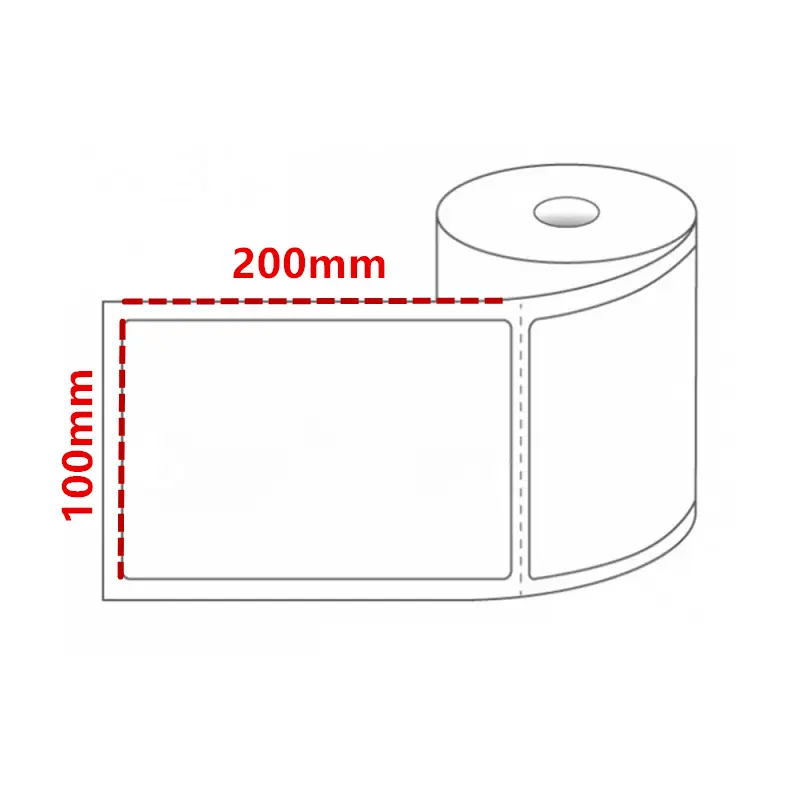 dealonline.co.nz dealonline.co.nz 12 Rolls Premium 100x200mm Direct-thermal labels 250pcs/roll Self Adhesive Label Direct Thermal Labels 100x200mm 250 Per Roll