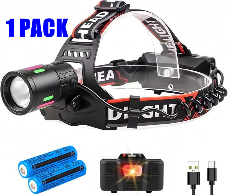 Super Bright High Power LED Headlamp Rechargeable Headlight Camping Head Torch Lamp by China Dropship
