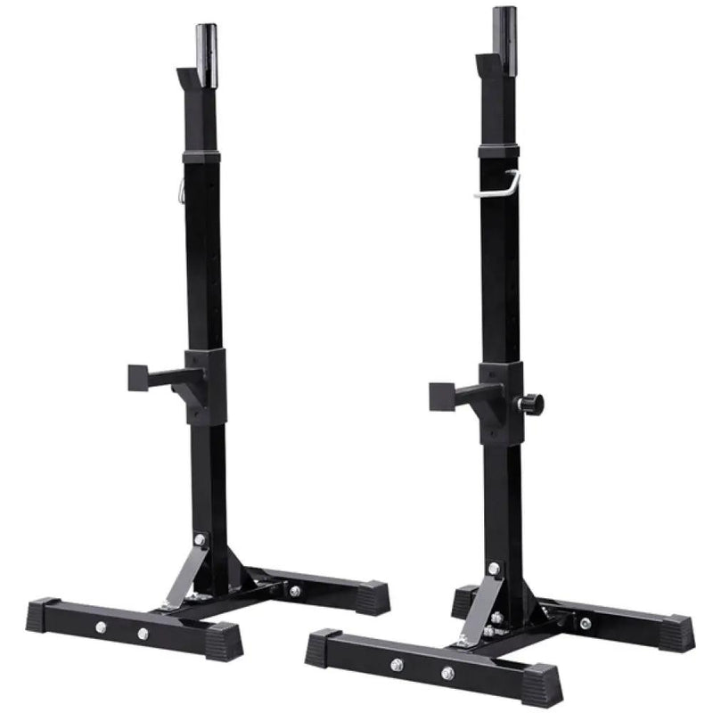 Yaheetech Pair of Adjustable Squat Rack Standard 45-70 Inch Solid Steel Squat Stand Pair of Adjustable Squat Rack Standard 45-70 Inch Solid Steel Squat Stand