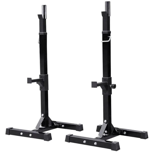 Yaheetech Pair of Adjustable Squat Rack Standard 45-70 Inch Solid Steel Squat Stand Pair of Adjustable Squat Rack Standard 45-70 Inch Solid Steel Squat Stand