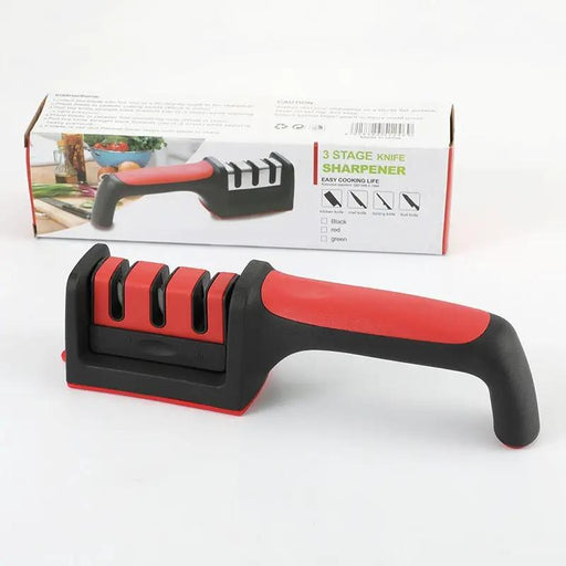 Multi-functional Creative Three-segment Four-part Form Fast Fabulous Sharpening Product Black And Red Three Sections by China Dropship
