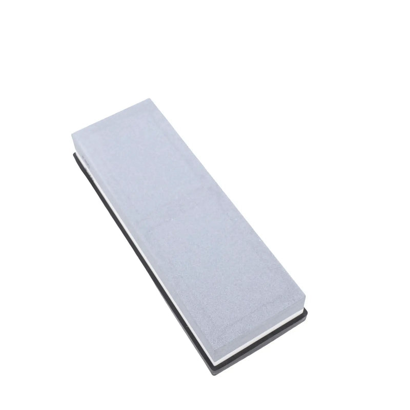 Sharpening Stone 400 1000 Grit Dual Sided Whetstone With Anti Slip Base White Corundum For Kitchen Grey And White by China Dropship