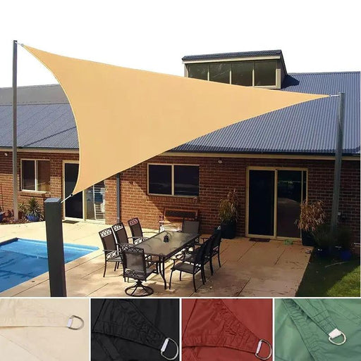 4 Colours 3*3*3m Triangle Sun Shade Sail UV Block for Outdoor Patio Garden by dealonline.co.nz