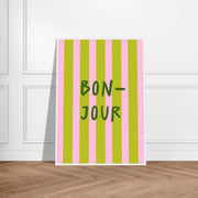 Bonjour by Blank Wall Print Shop