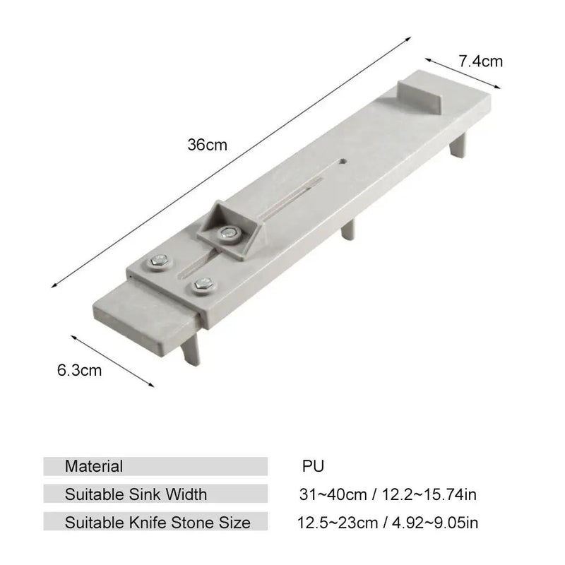 Plastic Whetstone Shelf Thickened PU Non-slip Mat Adjustable Household Sink Available Light Grey by China Dropship