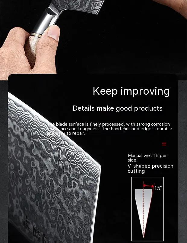 KD 67 Layer Damascus Knife Set - Nakiri Knife 2PCS by China Dropship