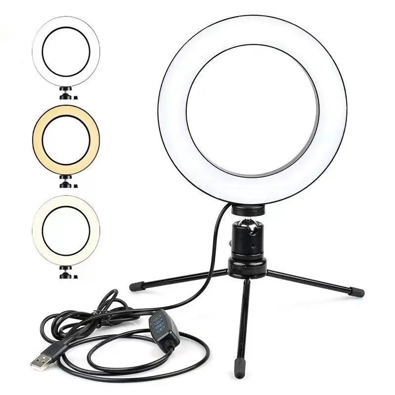 Action Outdoors Limited 6-Inch Desktop Ring Light for Live Streaming and Makeup 6-Inch Desktop Ring Light for Live Streaming and Makeup