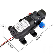 60W 12V 80PSI Water Pump High Pressure 5L/Min Self-Priming Caravan Camping Boat by salelink.co.nz