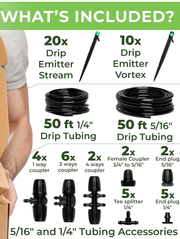 15m+15m Watering Drip Irrigation Hose Kit System by salelink.co.nz