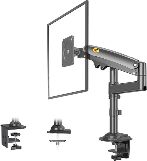 22''- 35'' Monitor Desk Mount Stand Full Motion Swivel Monitor Arm Gas Spring by salelink.co.nz