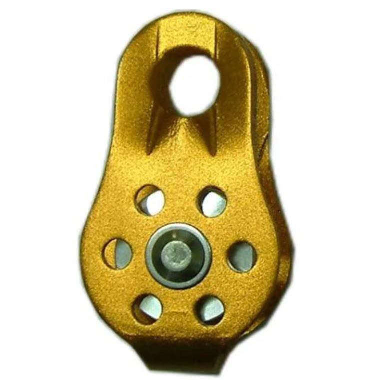 Pulley Block Alu Single 30mm dia for 12mm rope - Action Outdoors Kiwi