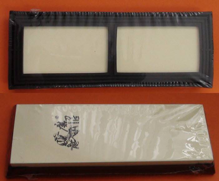 1000G Water Stone Single Sided on display with protective packaging, showing both sides of the high-quality whetstone.
