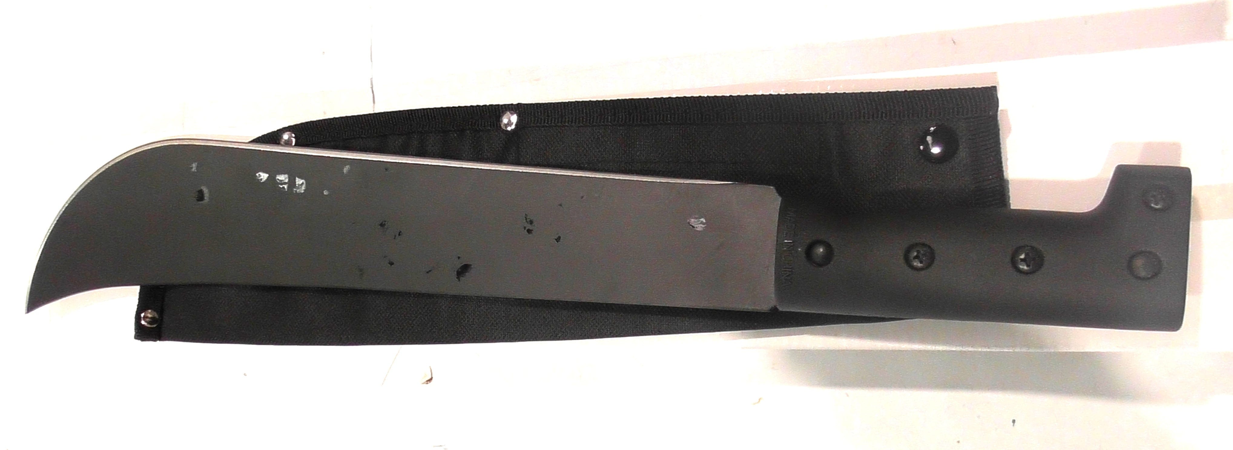 CE Lawford Machete & Saw Machete 14" Curved Blade w/ canvas SHEATH