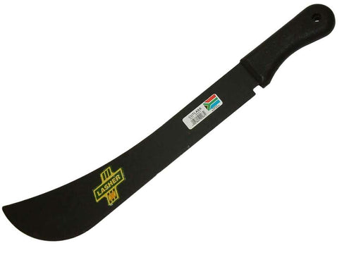 Machette 368 PTN with Poly Handle - Lasher shown from the side, featuring a curved blade and polypropylene handle.