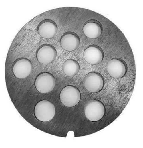 Spare Plate for Mincer #32 6mm - Metal mincing plate with 6mm holes for cast iron mincers.