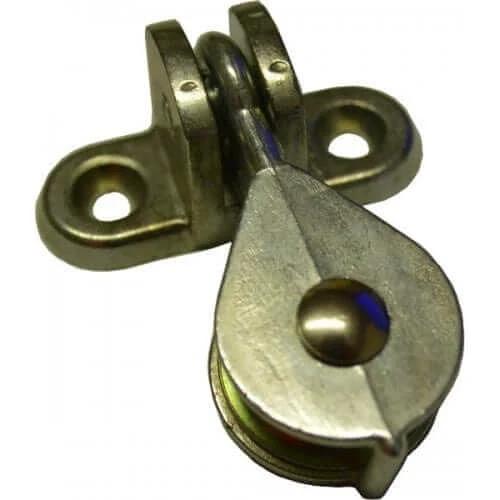 AWNING PULLEY Moss ALLOY w/Bracket 25mm Single PULLEYBRAK