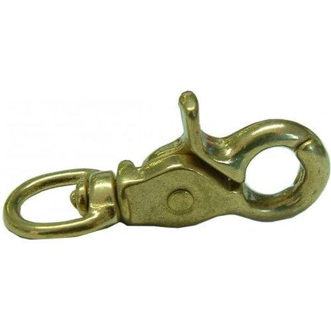 CE Lawford Snap Hooks SWIV/RND EYE Snap w/pinc 5013 1/2 brass