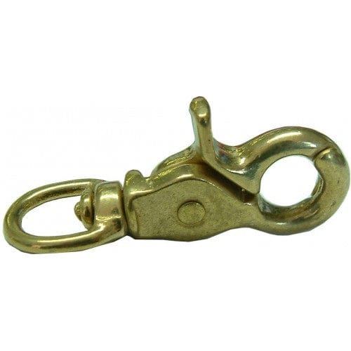 CE Lawford Snap Hooks SWIV/RND EYE Snap w/pinc 5013 1/2 brass
