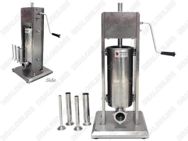15L Sausage Stuffer Stainless Steel Sausage Maker Machine by dealonline.co.nz