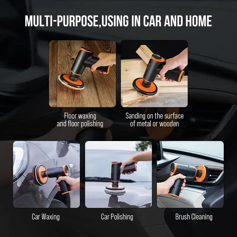 Mini Car Polisher Machine Wireless Waxer by salelink.co.nz